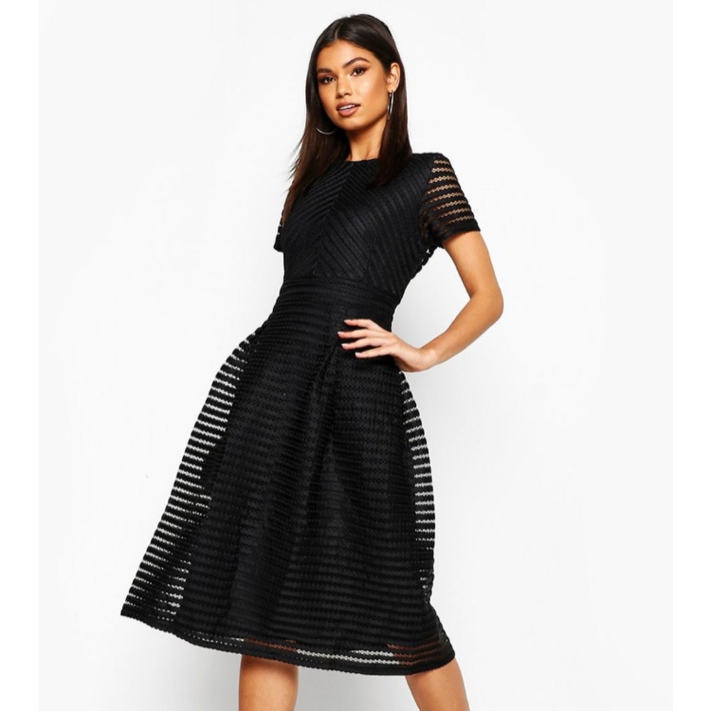 Black midi skater dress!